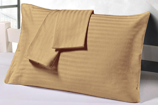 Taupe Stripe pillow covers