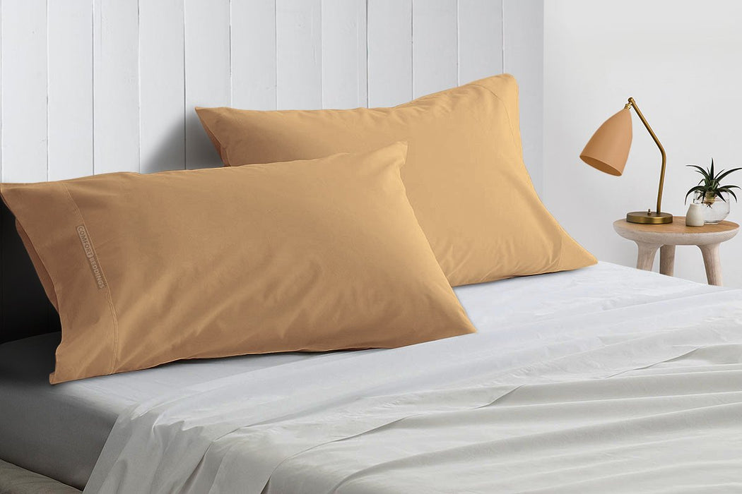 Cotton Taupe Pillow Cases