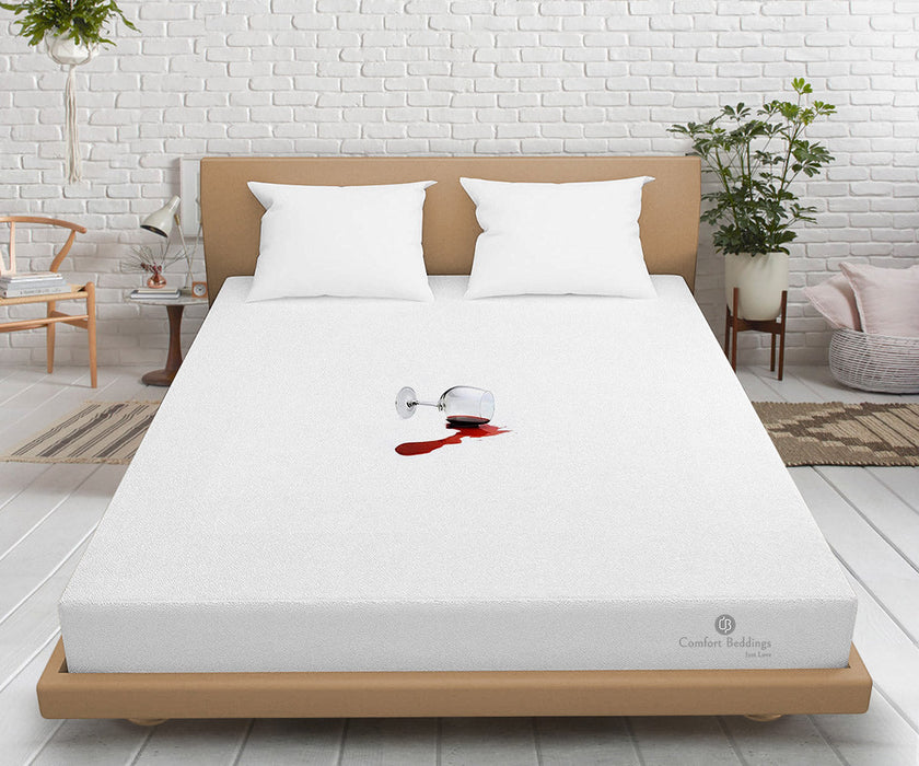 White Waterproof Mattress Protector - Comfort Beddings