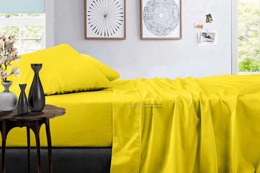 Brand New Yellow Sheet Set
