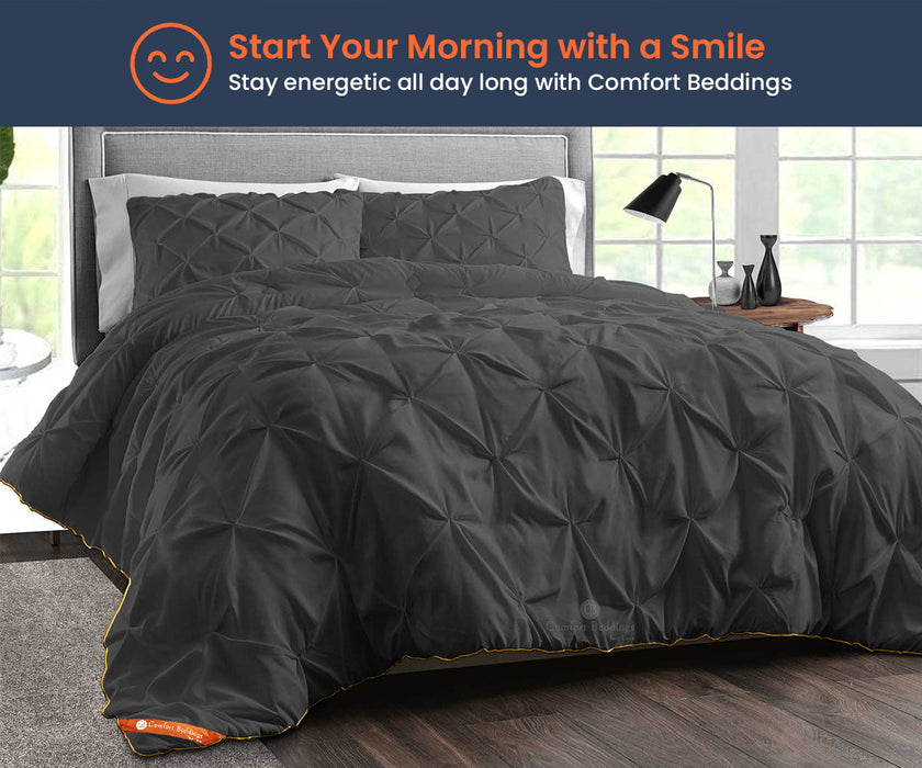 Dark Gray Pinch comforter