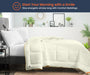 Ivory and taupe reversible comforter - Comfort Beddings