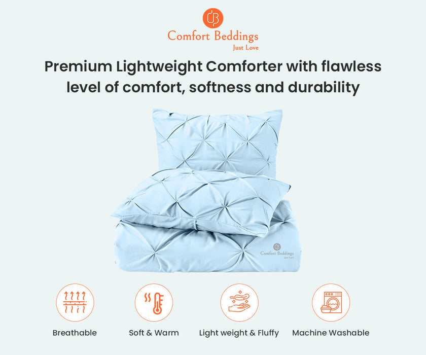 Light Blue Pinch comforter