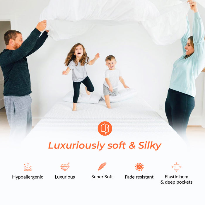 Sage two tone Fitted Bed Sheet