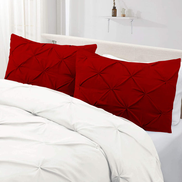 Blood Red Pinch Pillow Covers