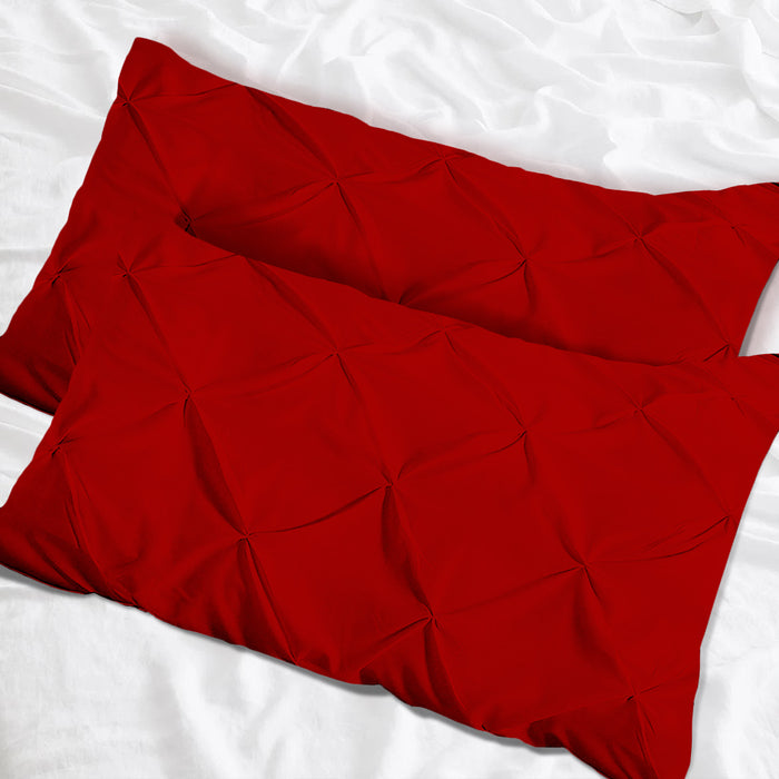 Blood Red Pinch Pillow Covers