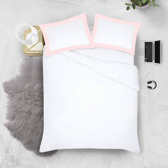 Blush with White Two Tone Pillow Covers