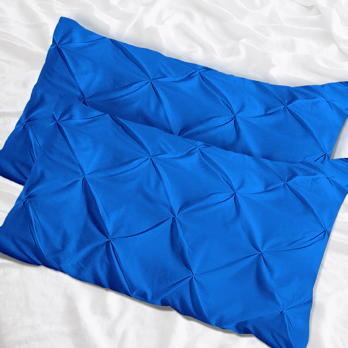 Royal Blue Pinch Pillow Covers