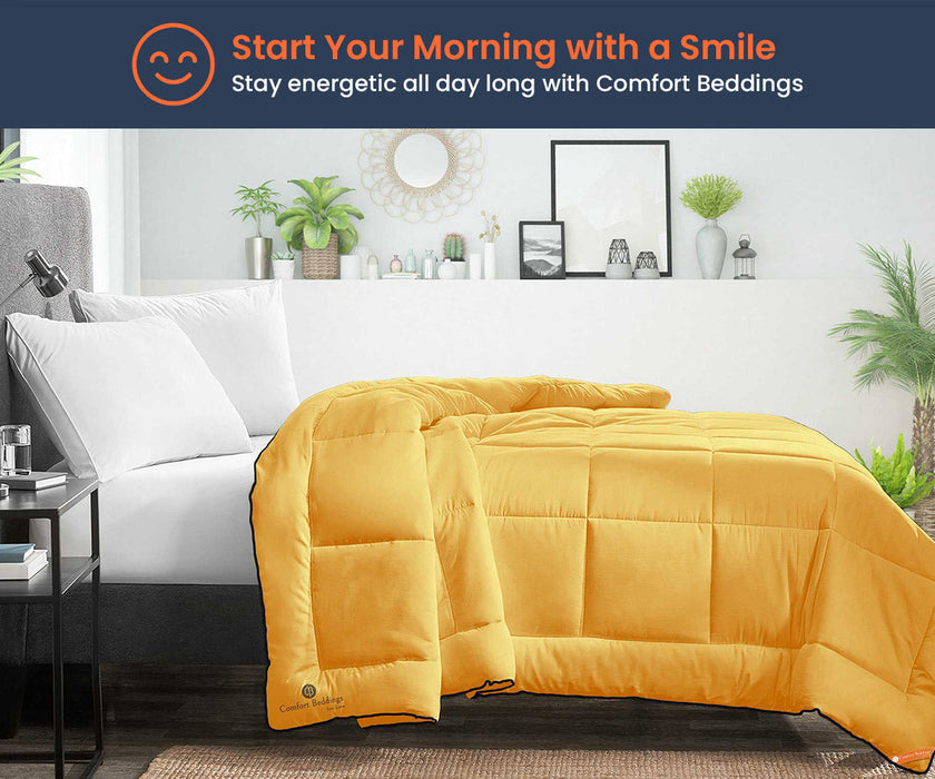 Golden comforter - Comfort Beddings