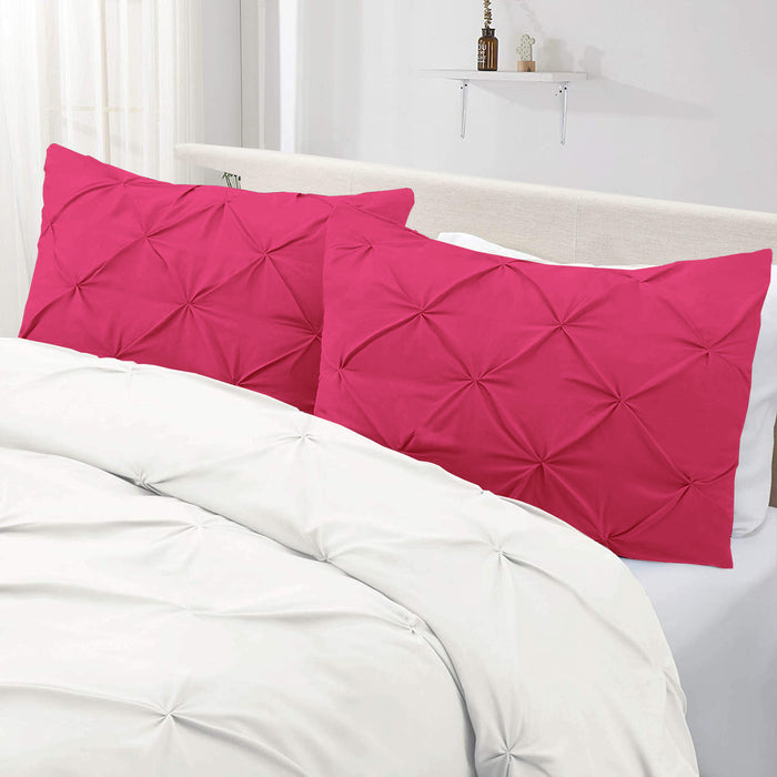 Hot Pink Pinch Pillow Covers