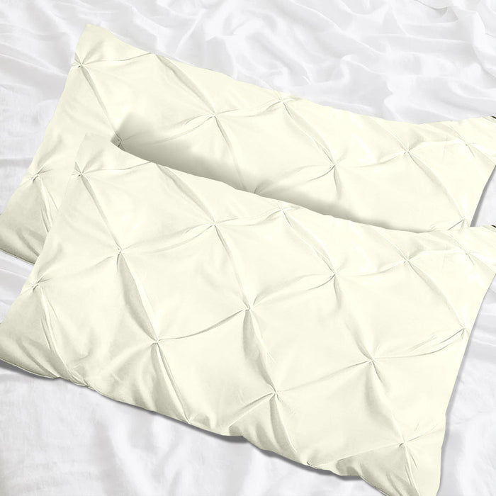 Ivory Pinch Pillow Covers
