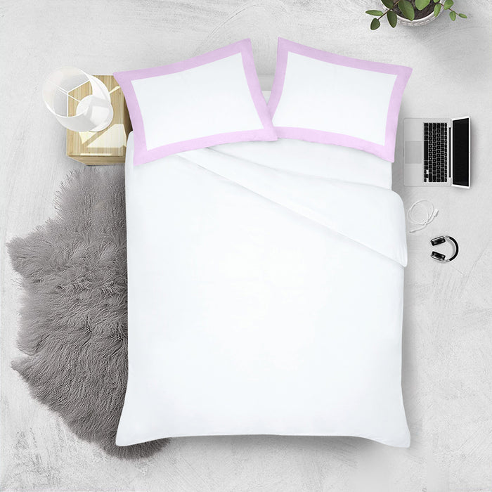 Lilac with White Two Tone Pillow Covers