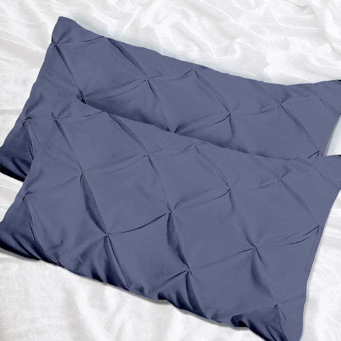 Mediterranean Blue Pinch Pillow Covers