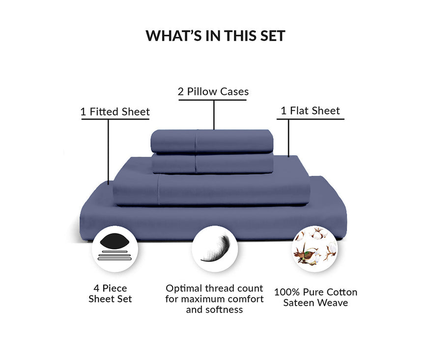 Mediterranean Blue Bedsheet Sets