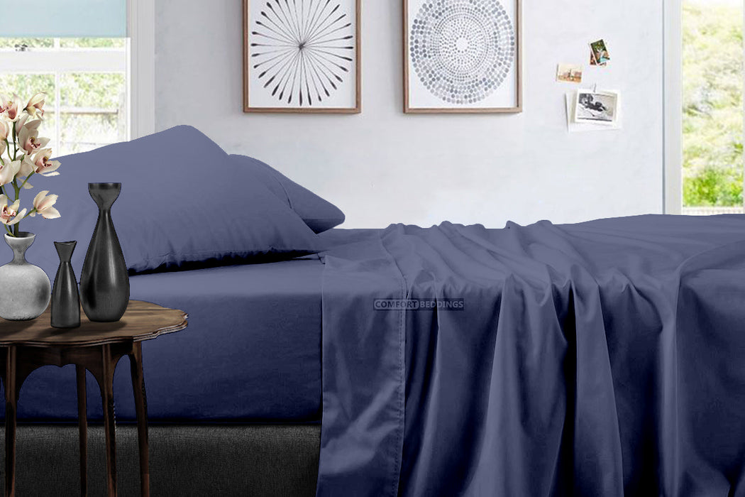 Mediterranean Blue Fitted Bedsheet Combo Offer