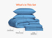 Mediterranean Blue Flat Bedsheet Combo Offer - Comfort Beddings