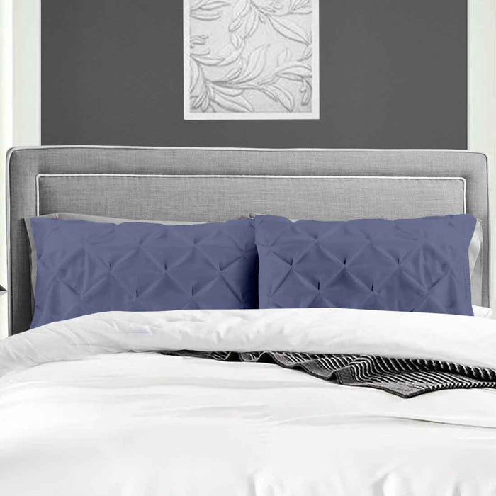 Mediterranean Blue Pinch Pillow Covers