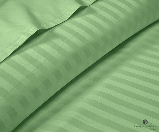 moss stripe flat sheets