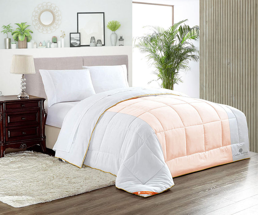Peach Contrast Comforter