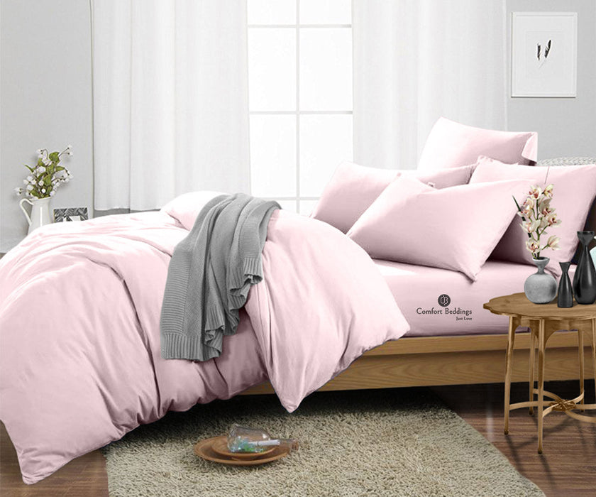 pink cotton duvet cover