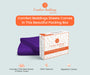 purple stripe flat bed sheet