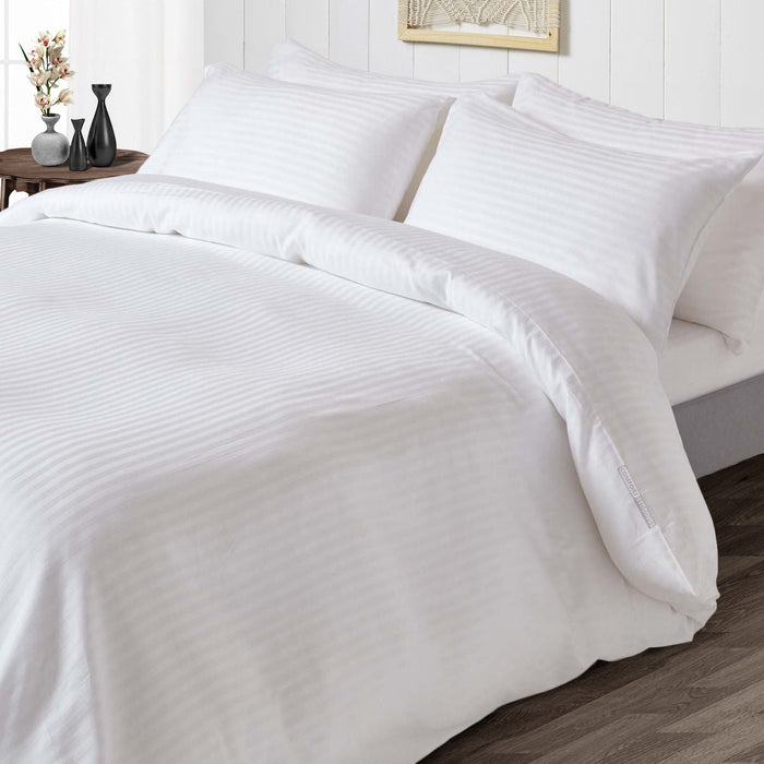 White stripe duvet covers