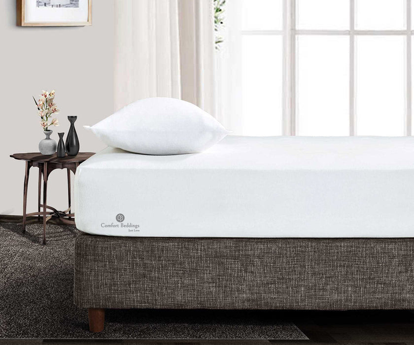 600 TC White Fitted Sheet