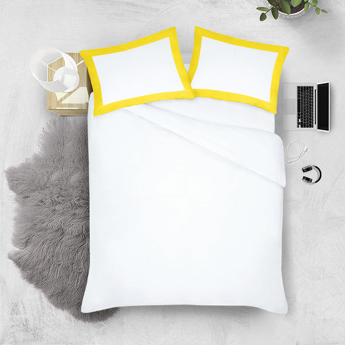 Yellow with White Two Tone Pillow Covers