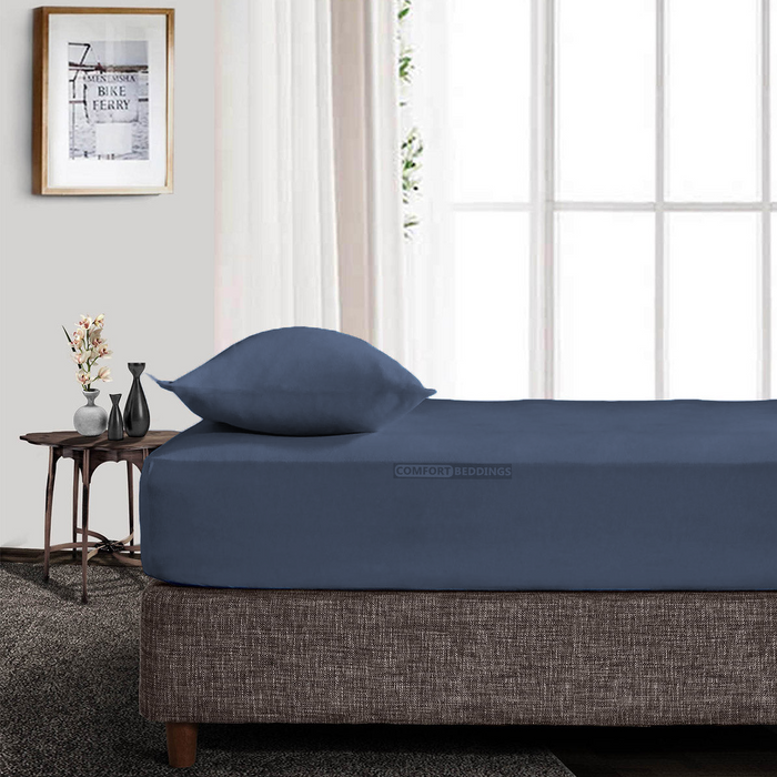 Mediterranean Blue Fitted Bed Sheet