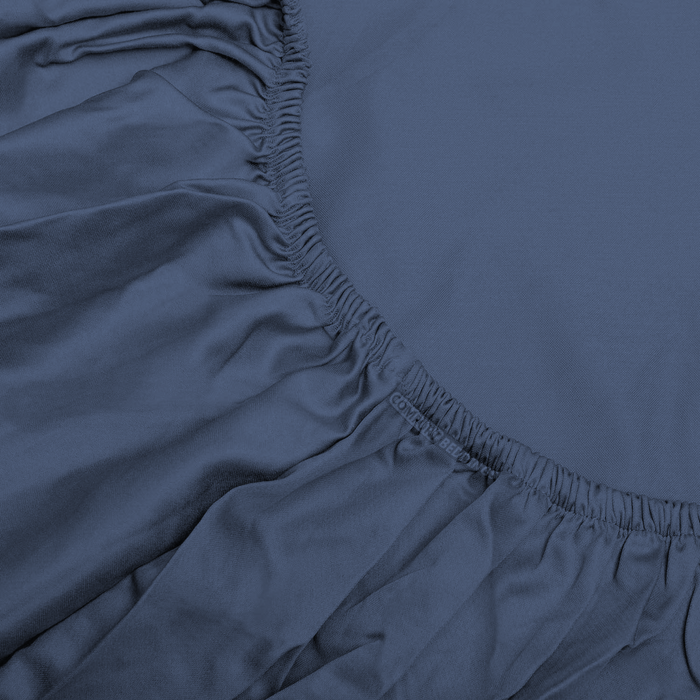 600 TC Mediterranean Blue Fitted Sheet