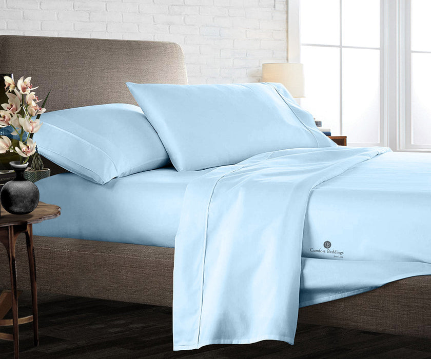 light blue flat sheets