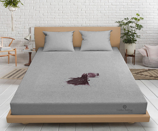 Light Grey Waterproof Mattress Protector - Comfort Beddings