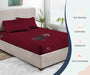 Burgundy Waterproof Mattress Protector - Comfort Beddings