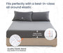 Dark Golden Stripe Fitted Bed Sheet - Comfort Beddings