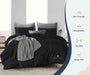 Black Duvet Cover - Comfort Beddings