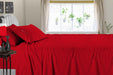 300 Thread count Classy Striped Blood Red Sheet Set