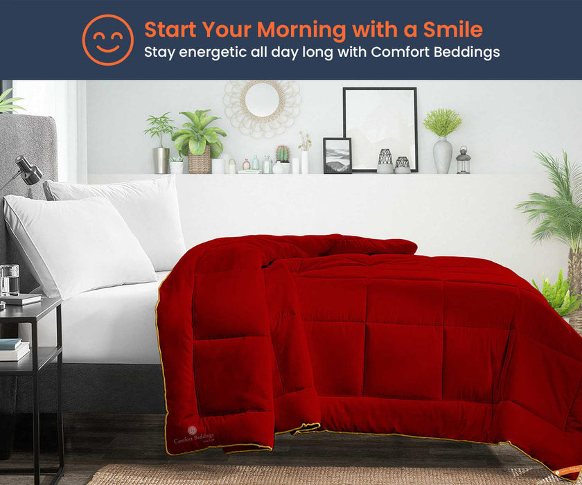 Blood red comforter - Comfort Beddings