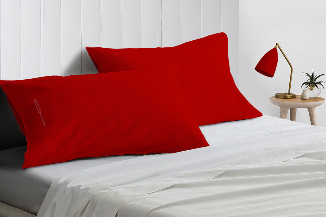 Blood red pillow cases