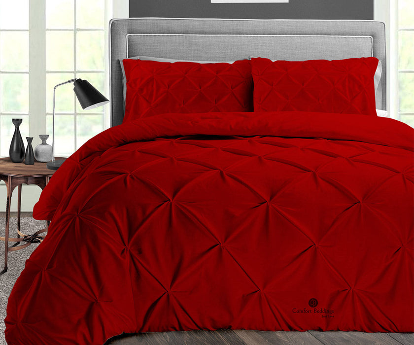 Blood Red Pinch Duvet Cover