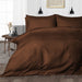Chocolate Striped Duvet Cover - Comfort Beddings