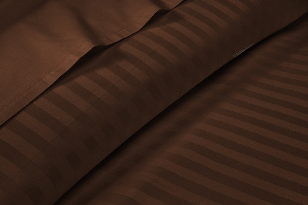 300 TC Chocolate Striped Sheet Set
