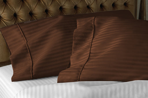 Chocolate Stripe pillow cases
