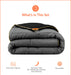 Dark grey reversible comforter