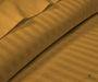 dark golden stripe flat sheets