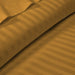 Dark Golden Striped Duvet Cover - 300 TC