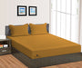Dark Golden Stripe Fitted Bed Sheet - Comfort Beddings