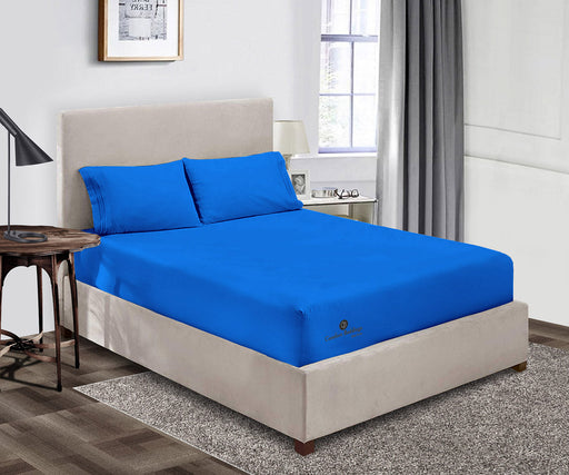 Royal Blue Fitted Bed Sheet - Comfort Beddings