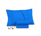 Blue cotton pillow covers
