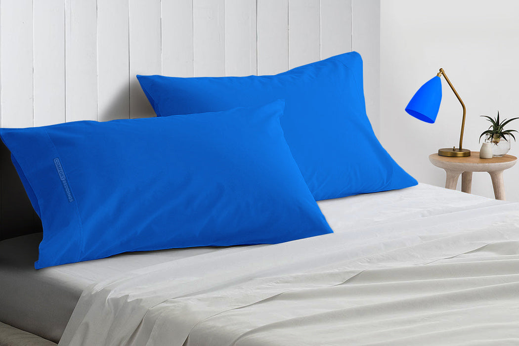 Blue pillow cover
