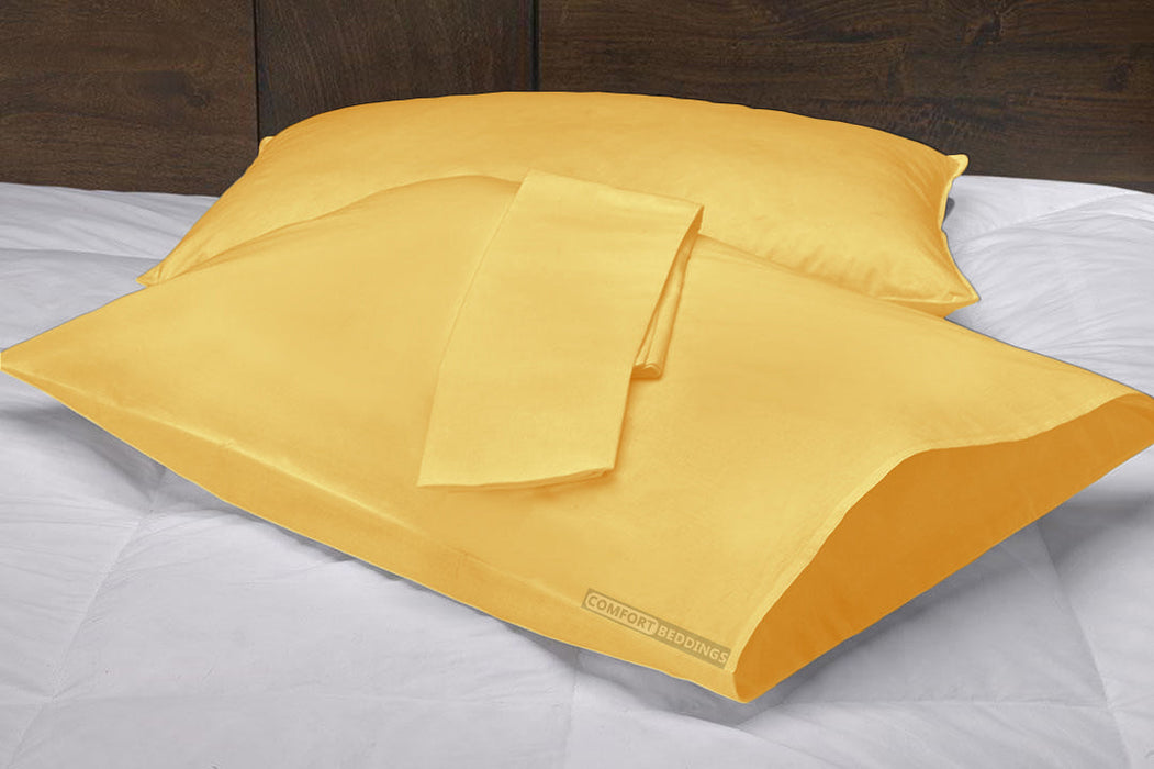 Golden pillow covers